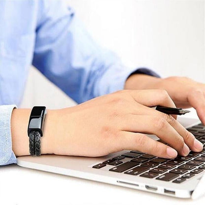 USB Bracelet Charger – Leather Design