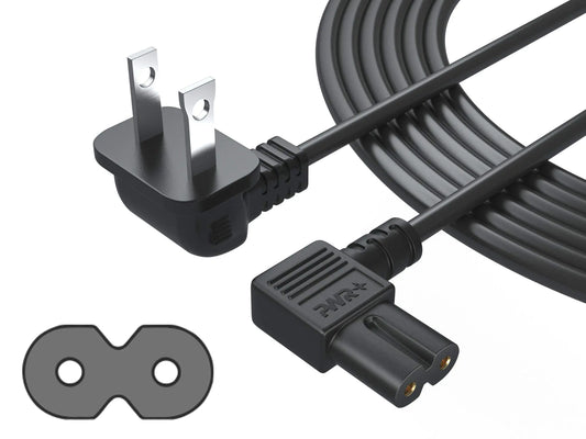 12FT Angled Figure-8 AC Power Cord